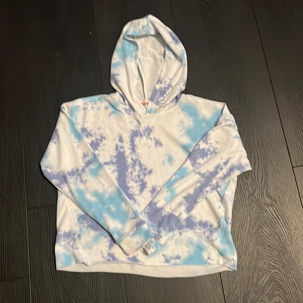 Vintage Havana blue tie dye hoodie